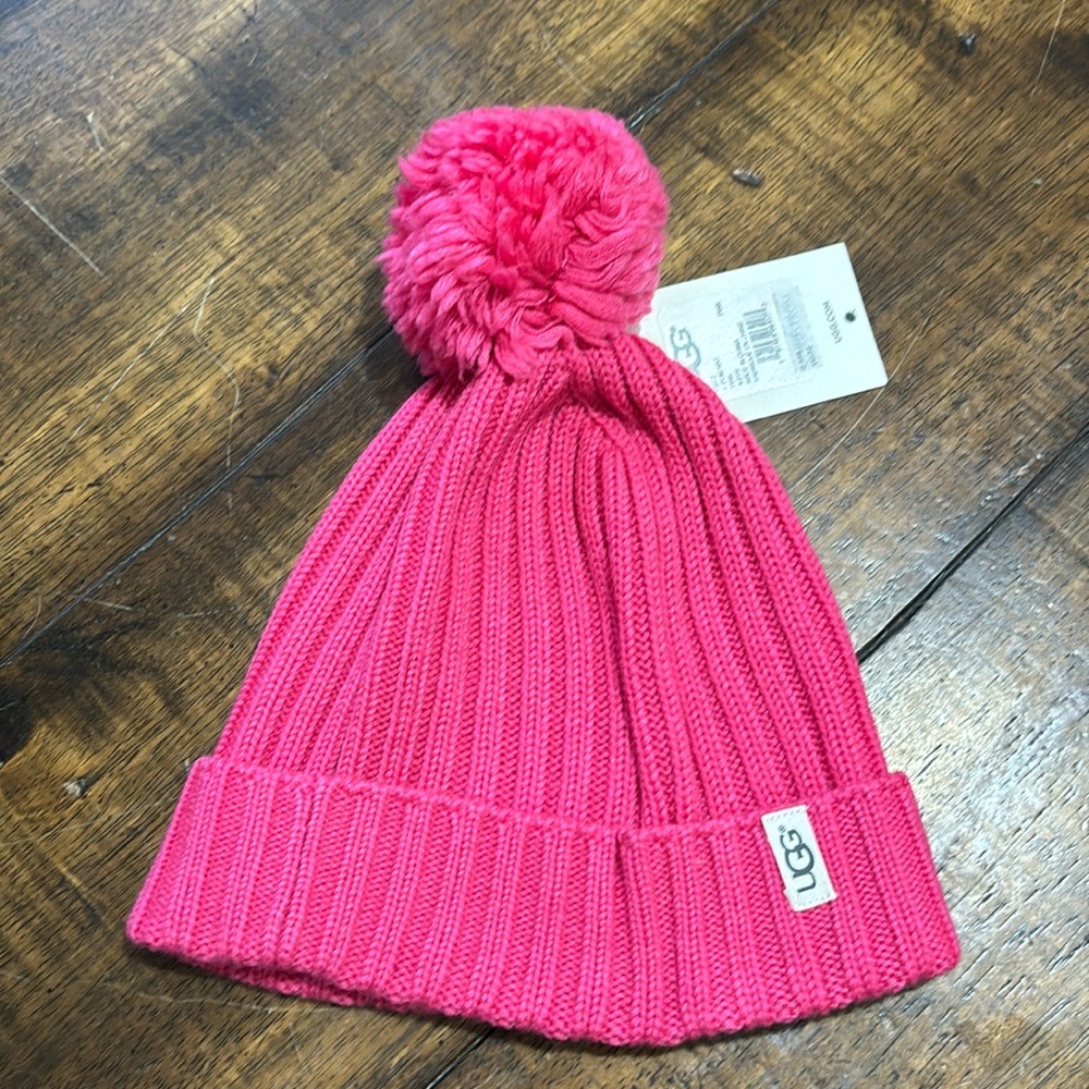 Girls 4-6 Years Old Pom Knit Beanie